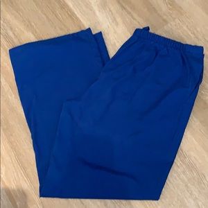 Size large Landau galaxy blue scrub pant
